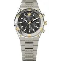 Versace Herreur VESO01123 Sport Greca Sort/Stål Ø46 mm