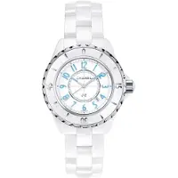 Chanel Dameur H3826 J12 Hvid/Keramik Ø33 mm