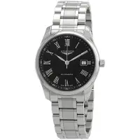 Longines Herreur L2.793.4.59.6 Master Sort/Stål Ø40 mm