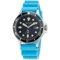 Nautica Herreur NAPCBS305 N83 Sort/Gummi Ø43 mm