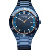 Bering Herreur 14443-797 Solar Blå/Stål Ø43 mm