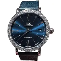 IWC Dameur IW658602 Portofino Blå/Læder Ø37 mm