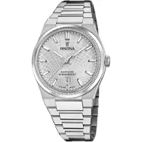 Festina Herreur F20051-2 Swiss Made Sølvfarvet/Stål Ø40 mm