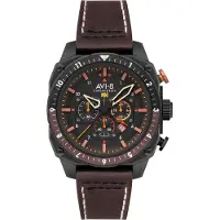 Avi-8 Herreur AV-4100-08 Hawker Hunter Sort/Læder Ø43 mm
