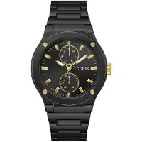 GUESS Herreur GW0795G3 Jet Sort/Stål Ø45 mm