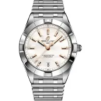 Breitling Dameur A77310101A4A1 Chronomat 32 Hvid/Stål Ø32 mm