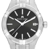Maurice Lacroix Dameur AI1106-SS002-350-1 Aikon Sort/Stål Ø35 mm