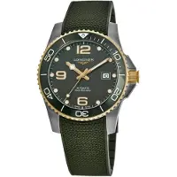 Longines Herreur L3.781.3.06.9 HydroConquest Grøn/Gummi Ø41 mm