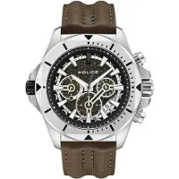 Police Herreur PEWGF0054501 Electrical Sort/Læder Ø46 mm