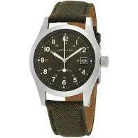 Hamilton Herreur H69439363 Khaki Field Grøn/Læder Ø38 mm