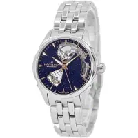 Hamilton Dameur H32215142 Jazzmaster Open Heart Lady Auto Blå/Stål