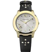 Versace Dameur VELR01119 Audrey Sølvfarvet/Læder Ø38 mm