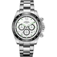 Rotary Herreur GB05440/02 Henley Sølvfarvet/Stål Ø41 mm