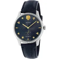 Gucci YA126347 G-Timeless Blå/Læder Ø40 mm