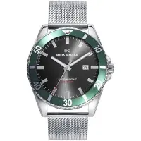 Mark Maddox Herreur HM0139-57 Mission Sort/Stål Ø45 mm