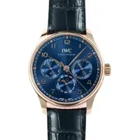 IWC Herreur IW344205 Portugieser Blå/Læder Ø42.4 mm