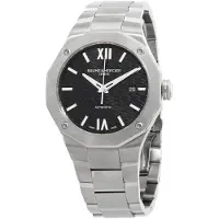 Baume & Mercier Herreur M0A10621 Riviera Sort/Stål Ø42 mm