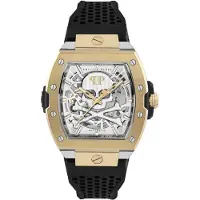 Philipp Plein Herreur PWJFA0825 The Skeleton Sølvfarvet/Gummi