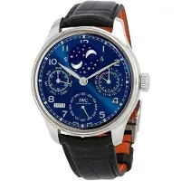 IWC Herreur IW503401 Portuguese Blå/Læder Ø44.2 mm