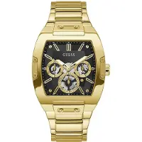 GUESS Herreur GW0456G1 Phoenix Sort/Gul guldtonet stål