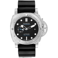 Panerai Herreur PAM01229 Submersible Sort/Gummi Ø44 mm