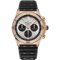 Breitling Herreur RB0134721G1S2 Chronomat B01 42 Sølvfarvet/Gummi