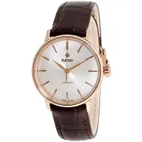 Rado Dameur R22865115 Coupole Sølvfarvet/Læder Ø32 mm
