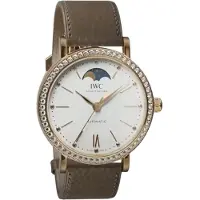 IWC Dameur IW659602 Portofino Sølvfarvet/Læder Ø37.1 mm