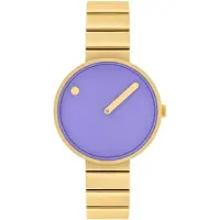 Picto 34033-2914 Lilla/Gul guldtonet stål Ø34 mm