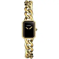 Chanel Dameur H3258 Premiere Sort/18 karat guld 16x22 mm