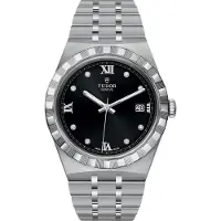 Tudor M28500-0004 Royal Sort/Stål Ø38 mm