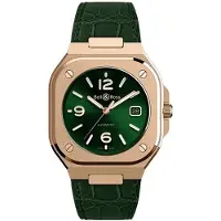 Bell & ross Herreur BR05A-GN-PG/SCR BR 05 Grøn/Gummi Ø40 mm