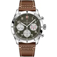 Breitling Herreur A233802A1L1X1 Classic Avi Grøn/Læder Ø42 mm