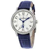 Jaeger LeCoultre Dameur 3468430 Rendez-Vous Sølvfarvet/Læder Ø29 mm