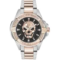 Philipp Plein Herreur PWAAA2925 The Skull Brun/Rosaguldtonet stål