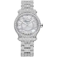 Chopard Dameur 275378-1001 Happy Sport Hvid/18 karat hvidguld Ø33 mm