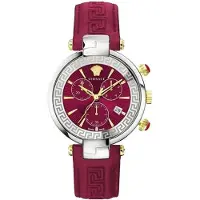 Versace Dameur VE2M00821 Revive Rød/Læder Ø41 mm