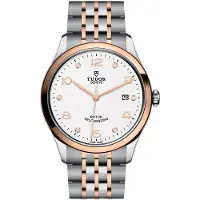 Tudor 1926 M91551-0011 Hvid/Rosaguldtonet stål Ø39 mm