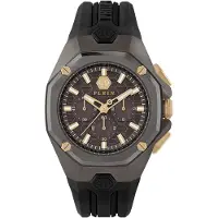 Philipp Plein Herreur PWTBA0323 Octagon Brun/Gummi Ø44 mm