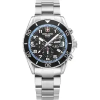 Swiss Alpine Military Herreur 7029.9131 Raptor Sort/Stål Ø42 mm