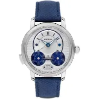 Mont Blanc Herreur 129764 Star Legacy Sølvfarvet/Læder Ø43 mm