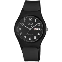 Q&Q Herreur A212J004Y Classic Sort/Gummi Ø38 mm