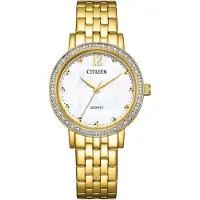 Citizen Dameur EL3102-50D Hvid/Gul guldtonet stål Ø31 mm