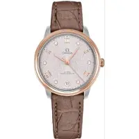 Omega Dameur 434.23.34.20.52.003 De Ville Prestige Sølvfarvet/Læder