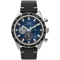 Timex Herreur TW2Y18600 The Waterbury Blå/Læder Ø41 mm