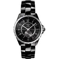 Chanel Dameur H3836 J12 Sort/Keramik Ø36.5 mm
