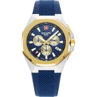 Swiss Alpine Military Herreur 7005.9845 Typhoon Blå/Gummi Ø42 mm