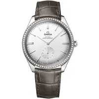 Omega Herreur 435.18.40.21.02.002 De Ville Tresor Sølvfarvet/Læder
