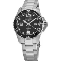 Longines Herreur L3.782.4.56.6 Hydroconquest Sort/Stål Ø43 mm