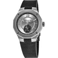 Baume & Mercier Herreur M0A10681 Riviera Sølvfarvet/Gummi Ø43 mm